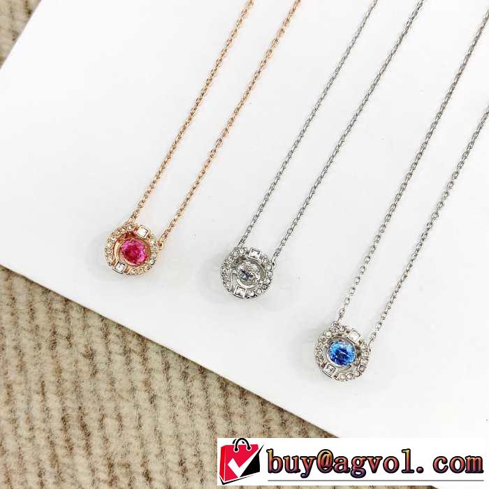 今流行りの最新コレクション 2019春夏のトレンド新商品 スワロフスキー SWAROVSKI ネックレス 3色可選