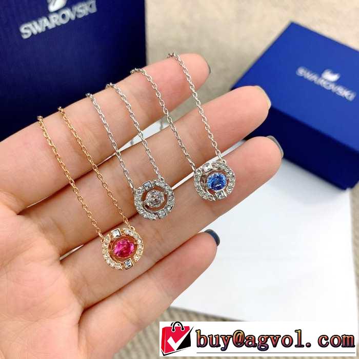 今流行りの最新コレクション 2019春夏のトレンド新商品 スワロフスキー SWAROVSKI ネックレス 3色可選