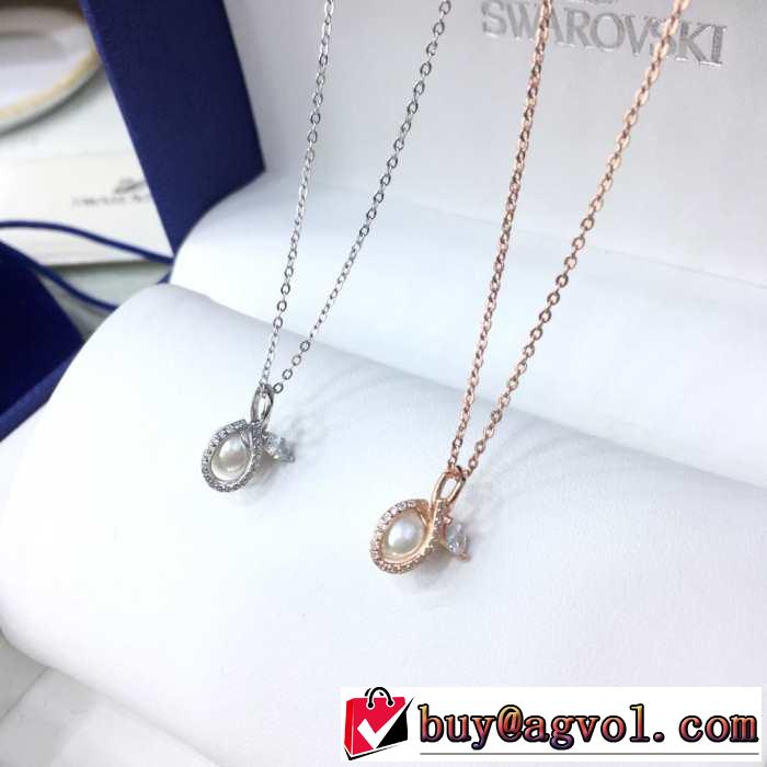 春夏らしい爽やかさ スワロフスキー SWAROVSKI ネックレス 2色可選 【2019春夏】最新コレクショ