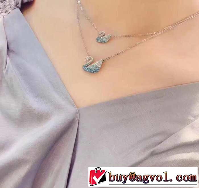 春夏シンプルファッションでOK！ スワロフスキー SWAROVSKI ネックレス 2色可選 2019夏ファション新品