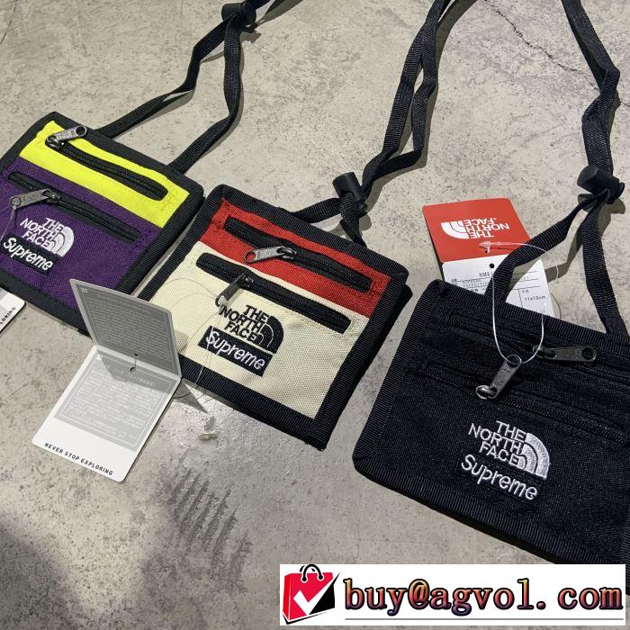 今風の着こなし新品 Supreme TNF Expedition Travel Wallet 2019春夏は人気定番 ショルダーバッグ 3色可選