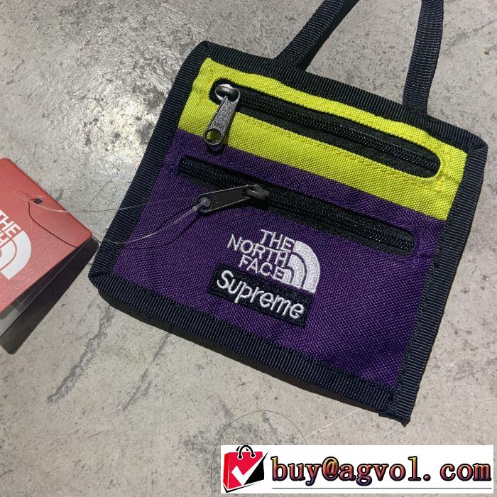 今風の着こなし新品 Supreme TNF Expedition Travel Wallet 2019春夏は人気定番 ショルダーバッグ 3色可選