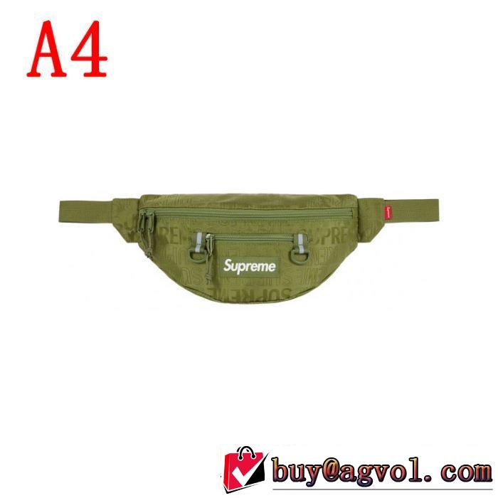 着るだけで上品なスタイル Supreme Waist Bag 19SS  4色可選  暑い今こそ活躍させたい！