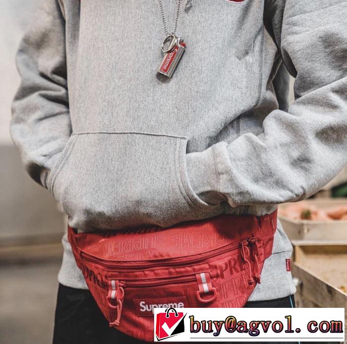着るだけで上品なスタイル Supreme Waist Bag 19SS  4色可選  暑い今こそ活躍させたい！