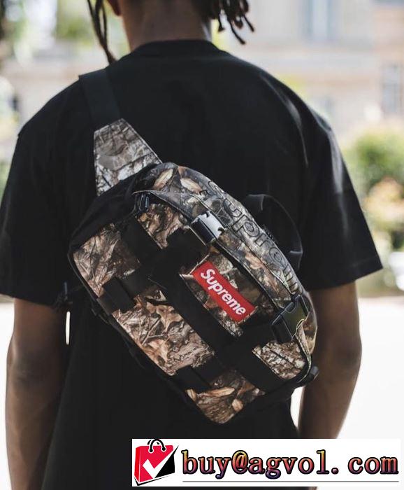 Supreme 19FW WaistBagShoulderBag おすすめする注目トレンド おしゃれ度アップ秋冬コレクション 4色可選  ボディバッグ