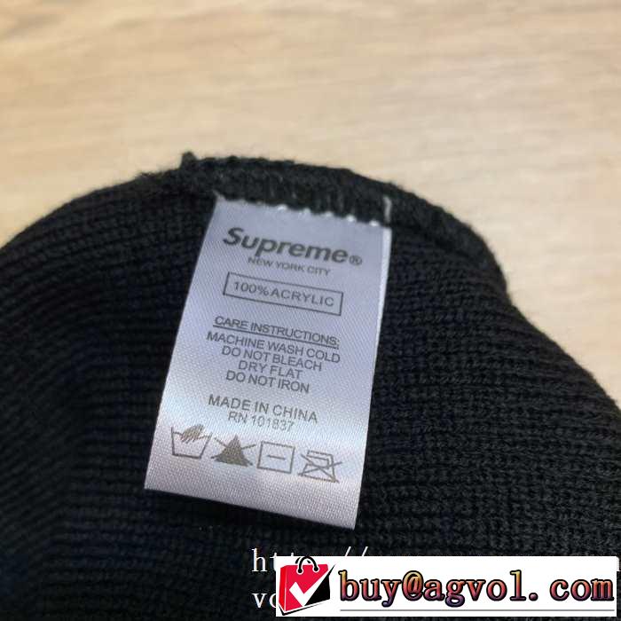 2色可選 SUPREME 支持率が高い秋冬最新作 シュプリーム  おしゃれ感度が高い秋冬トレンド 帽子/キャップ 2019-20秋冬取り入れやすい