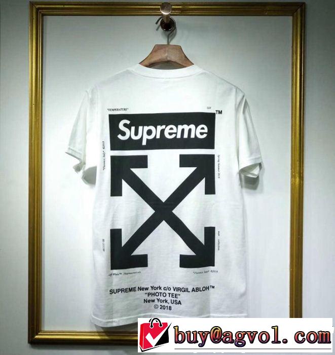 今シーズン人気のアイテム シュプリームSUPREME Tシャツ/ティーシャツ 4色可選 2019春夏の大注目トレンド