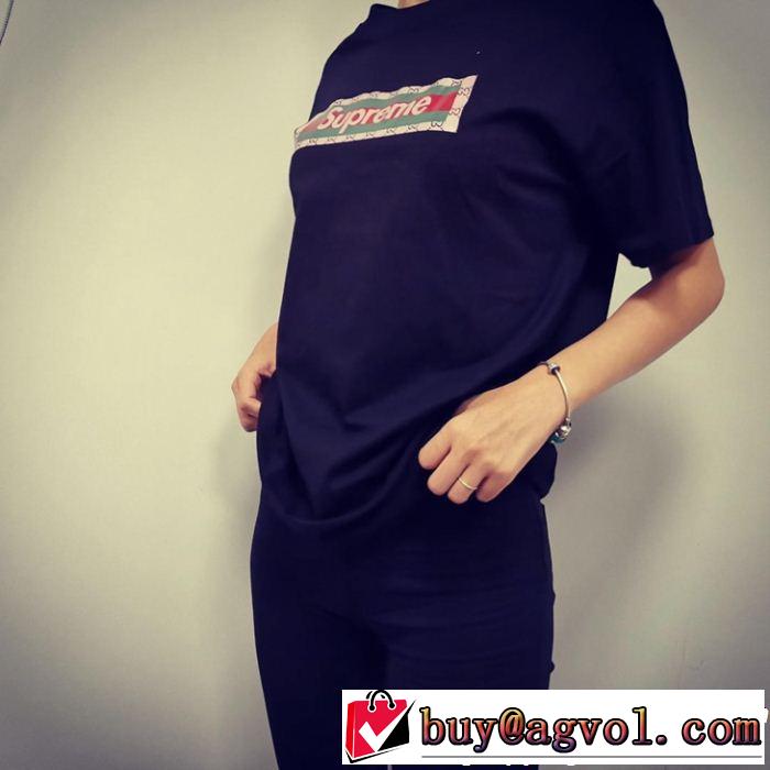 2019SSのトレンド商品 おしゃれデザインも大人気 シュプリーム SUPREME 半袖Tシャツ 3色可選