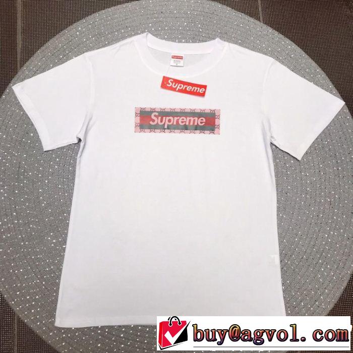 2019SSのトレンド商品 おしゃれデザインも大人気 シュプリーム SUPREME 半袖Tシャツ 3色可選