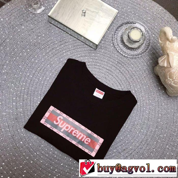2019SSのトレンド商品 おしゃれデザインも大人気 シュプリーム SUPREME 半袖Tシャツ 3色可選