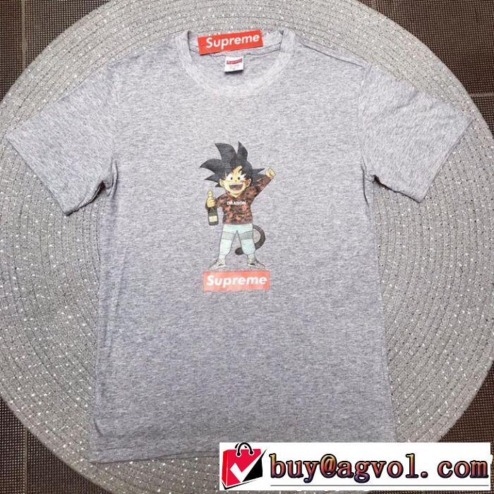 3色可選 2019春夏も引き続きトレンド きれいめ派に上質 シュプリーム SUPREME 半袖Tシャツ
