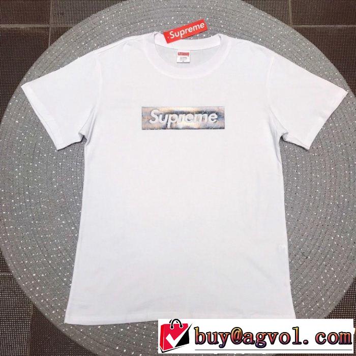 2019年春夏流行ファッション きれいめ上品に シュプリーム SUPREME 半袖Tシャツ 3色可選