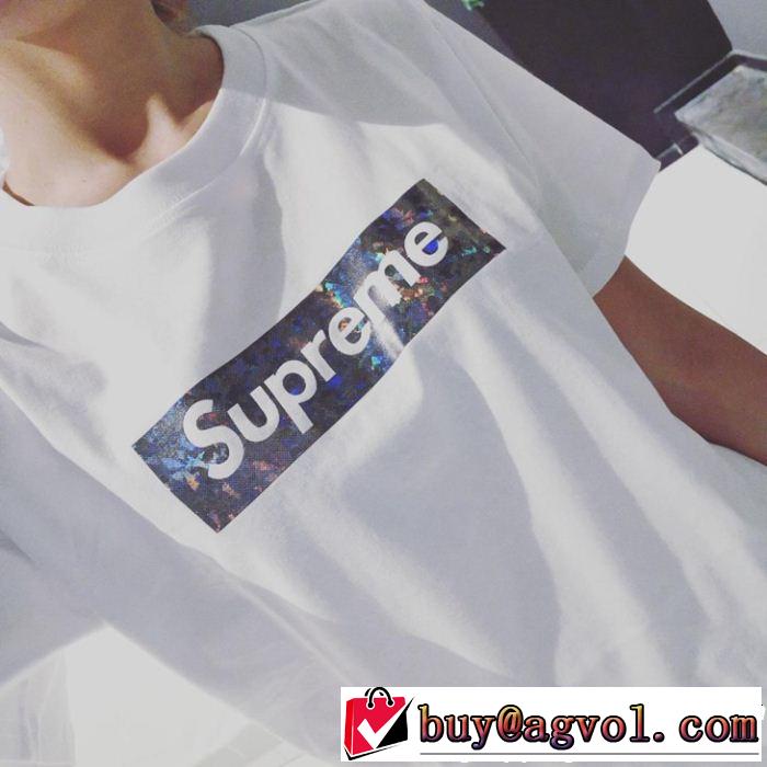 2019年春夏流行ファッション きれいめ上品に シュプリーム SUPREME 半袖Tシャツ 3色可選