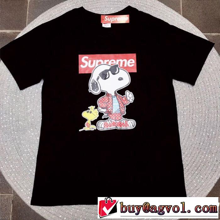 SUPREME 半袖Tシャツ 3色可選 2019夏ファション新品 カジュアルを一歩大人に シュプリーム