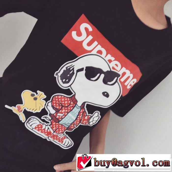 SUPREME 半袖Tシャツ 3色可選 2019夏ファション新品 カジュアルを一歩大人に シュプリーム