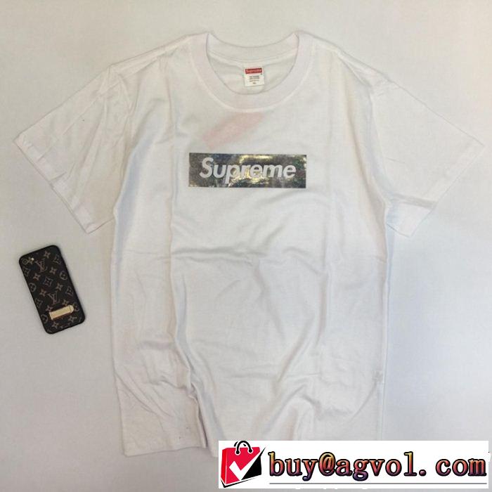 3色可選 おしゃれな夏ファッション2019 リッチな印象に シュプリーム SUPREME 半袖Tシャツ