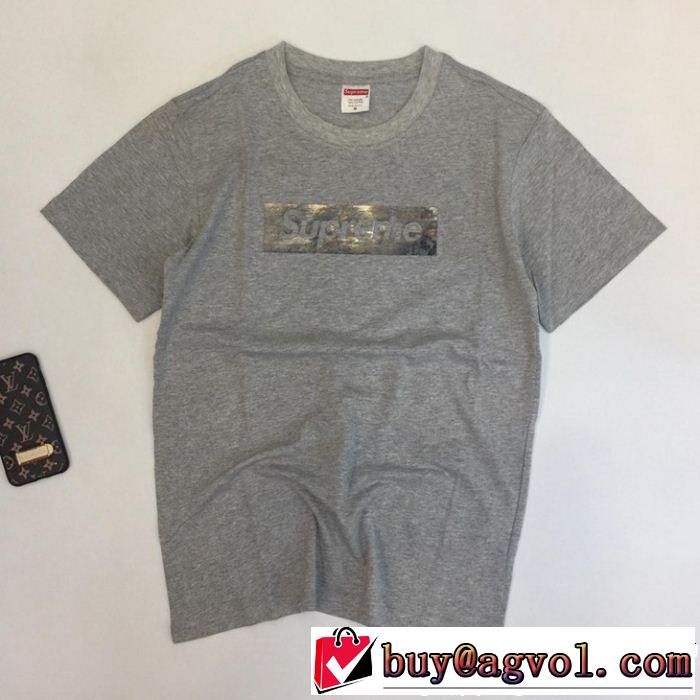3色可選 おしゃれな夏ファッション2019 リッチな印象に シュプリーム SUPREME 半袖Tシャツ