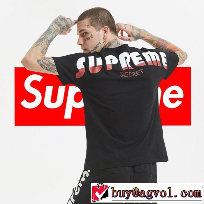 春夏の流行り2019新品 クールな印象を引き立て シュプリーム SUPREME 半袖Tシャツ 3色可選