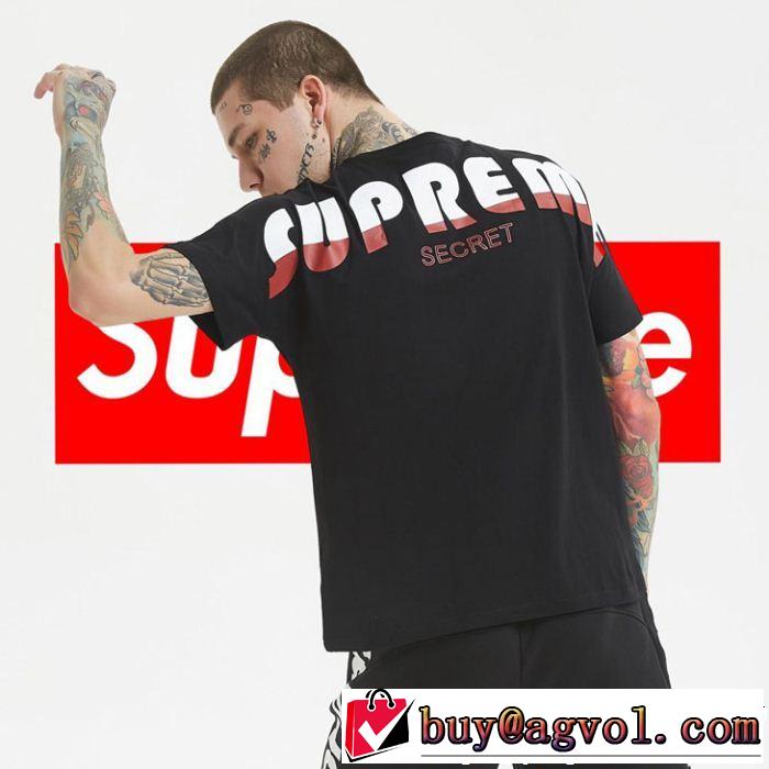春夏の流行り2019新品 クールな印象を引き立て シュプリーム SUPREME 半袖Tシャツ 3色可選