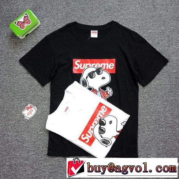 SUPREME 半袖Tシャツ 2色可選 《2019年》今、注目のストリート 快適な着心地 シュプリーム
