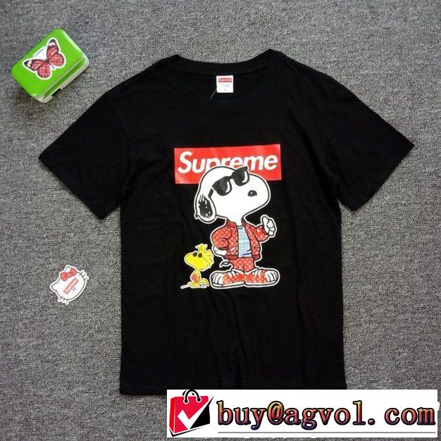 SUPREME 半袖Tシャツ 2色可選 《2019年》今、注目のストリート 快適な着心地 シュプリーム