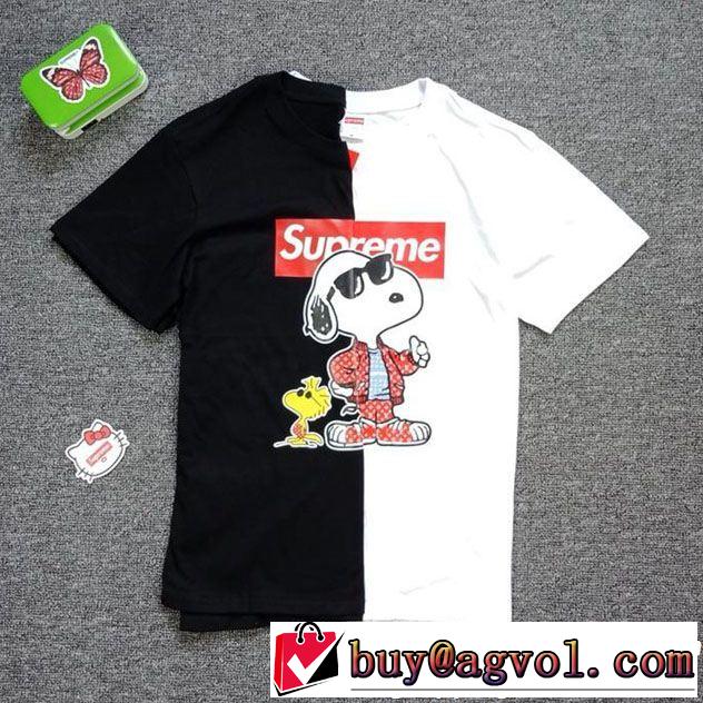 SUPREME 半袖Tシャツ 2色可選 《2019年》今、注目のストリート 快適な着心地 シュプリーム