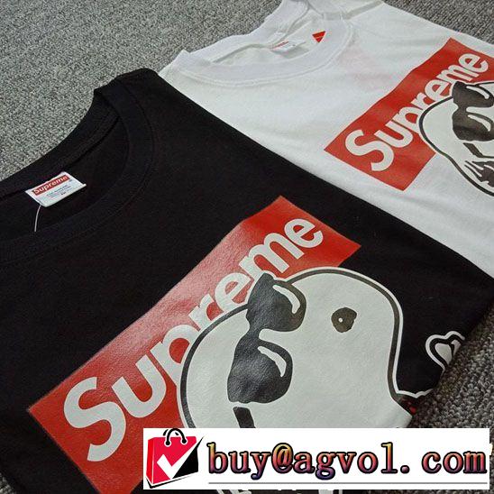 SUPREME 半袖Tシャツ 2色可選 《2019年》今、注目のストリート 快適な着心地 シュプリーム