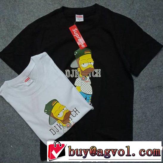 2色可選 【2019年】夏のファッション すっきりした印象に シュプリーム SUPREME 半袖Tシャツ