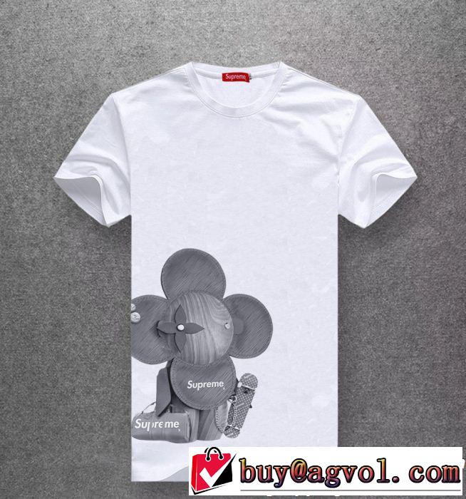 多色可選 2019春夏も引き続きトレンド 今っぽいトレンド シュプリーム SUPREME 半袖Tシャツ