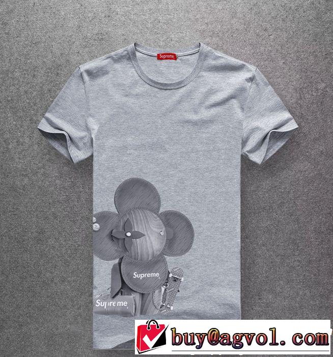 多色可選 2019春夏も引き続きトレンド 今っぽいトレンド シュプリーム SUPREME 半袖Tシャツ