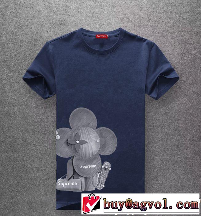 多色可選 2019春夏も引き続きトレンド 今っぽいトレンド シュプリーム SUPREME 半袖Tシャツ