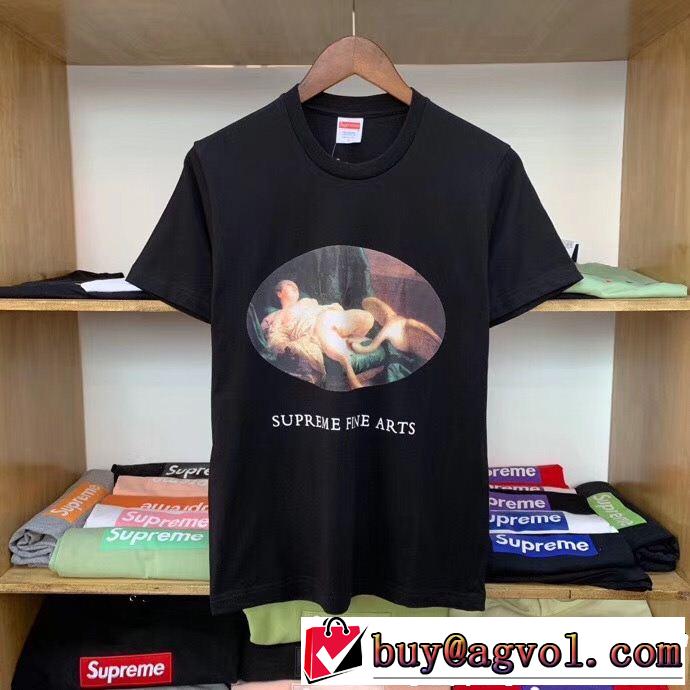 SUPREME 半袖Tシャツ 4色可選 2019年の夏のマスト リラックススタイルが実現 シュプリーム
