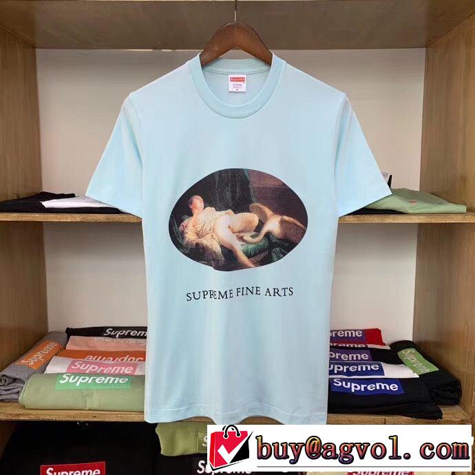 SUPREME 半袖Tシャツ 4色可選 2019年の夏のマスト リラックススタイルが実現 シュプリーム