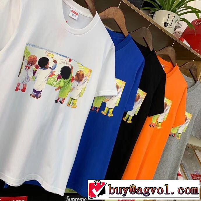 2019年春夏流行ファッション 大胆なデザイン シュプリーム SUPREME 半袖Tシャツ 多色可選
