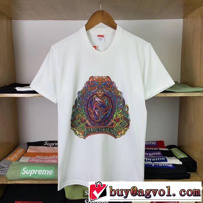 SUPREME 半袖Tシャツ 2色可選 2019夏ファション新品 さわやか夏スタイル新品 シュプリーム