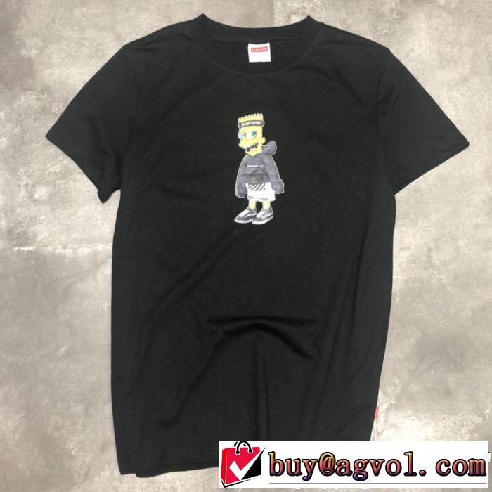 涼しげに演出 シュプリーム SUPREME 半袖Tシャツ 2色可選 大人カジュアル夏ファッション2019