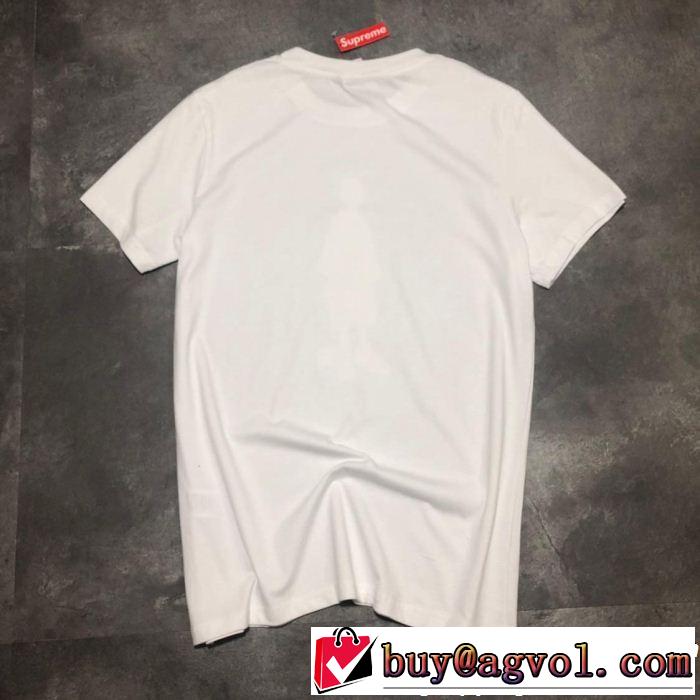 SUPREME 半袖Tシャツ 2色可選 《2019年》今、注目のストリート 風通しのよい シュプリーム