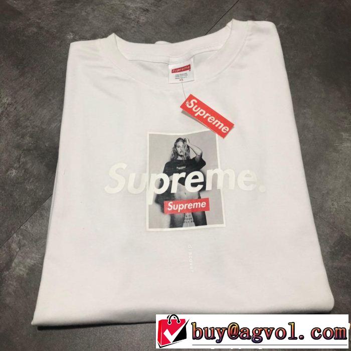 2色可選 【2019年】夏のファッション 春夏らしい爽やかさ シュプリーム SUPREME 半袖Tシャツ