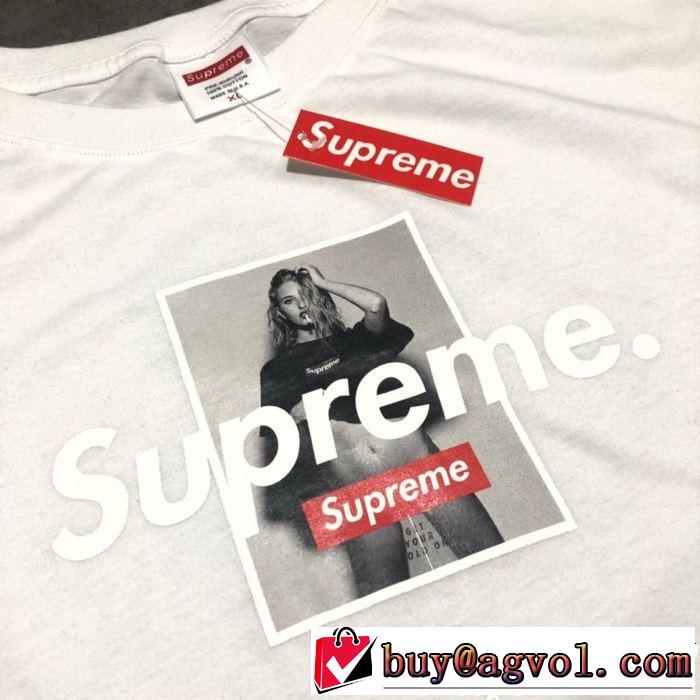 2色可選 【2019年】夏のファッション 春夏らしい爽やかさ シュプリーム SUPREME 半袖Tシャツ
