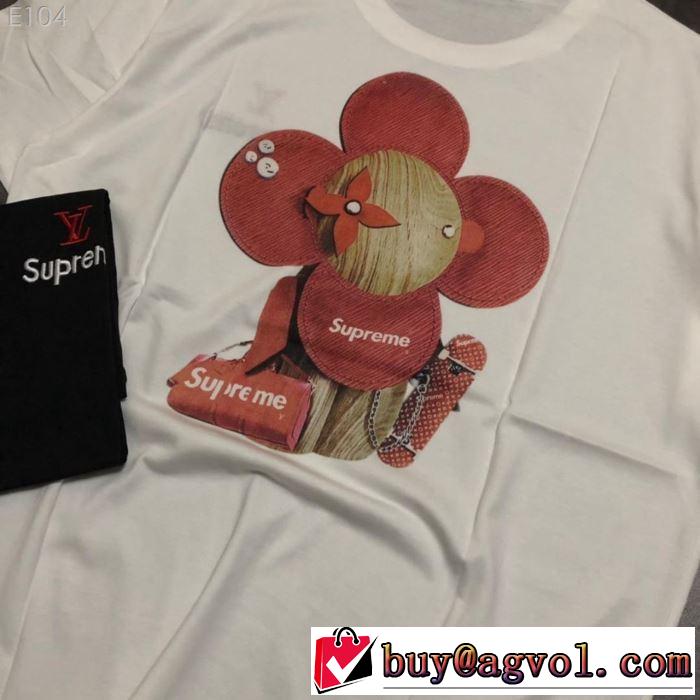 シュプリーム2019年春夏シーズンの人気  SUPREME  Tシャツ/半袖 2色可選 グッと大人っぽい印象に