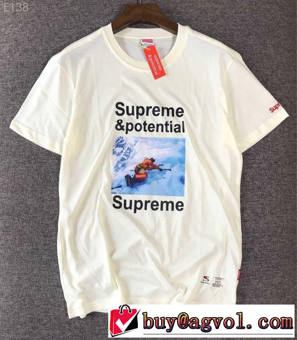  グッと大人っぽい印象に シュプリーム SUPREME  Tシャツ/半袖 特に夏は人気アイテム 4色可選