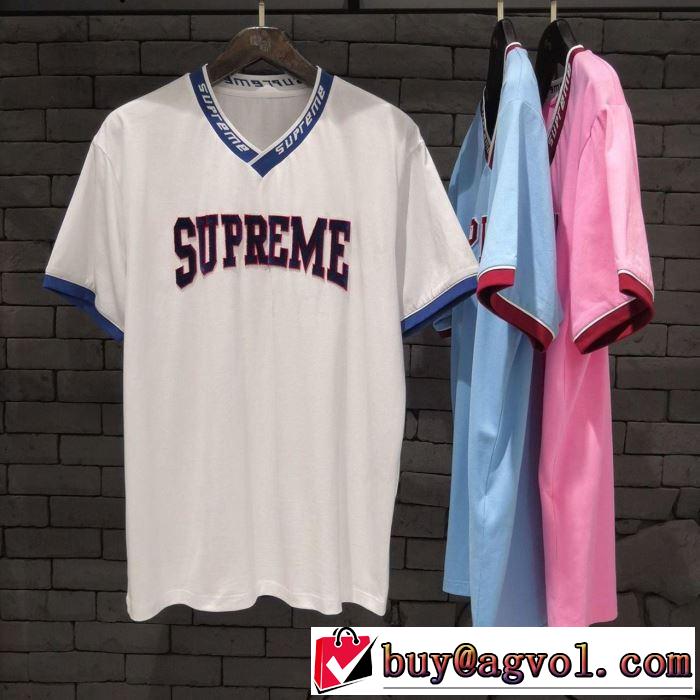  夏らしい季節感 SUPREME暑い季節も大活躍  2019SS Tシャツ/半袖 3色可選 シュプリーム