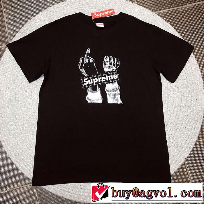  元気な印象のコーデ シュプリーム夏らしい季節感 SUPREME  Tシャツ/半袖 2色可選 2019SS
