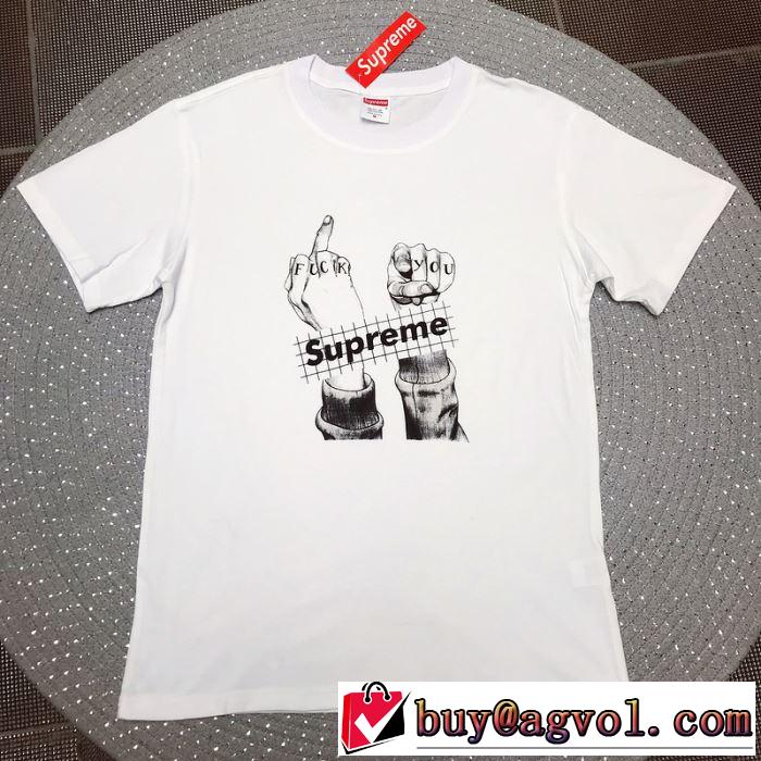 元気な印象のコーデ シュプリーム夏らしい季節感 SUPREME  Tシャツ/半袖 2色可選 2019SS