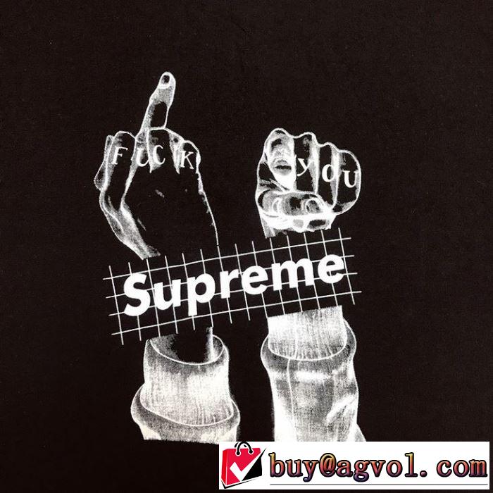 元気な印象のコーデ シュプリーム夏らしい季節感 SUPREME  Tシャツ/半袖 2色可選 2019SS