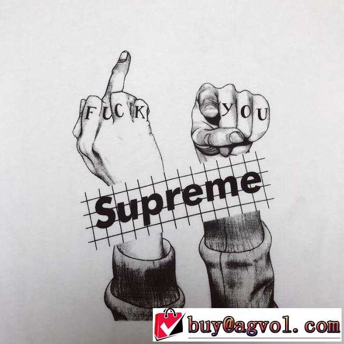 元気な印象のコーデ シュプリーム夏らしい季節感 SUPREME  Tシャツ/半袖 2色可選 2019SS