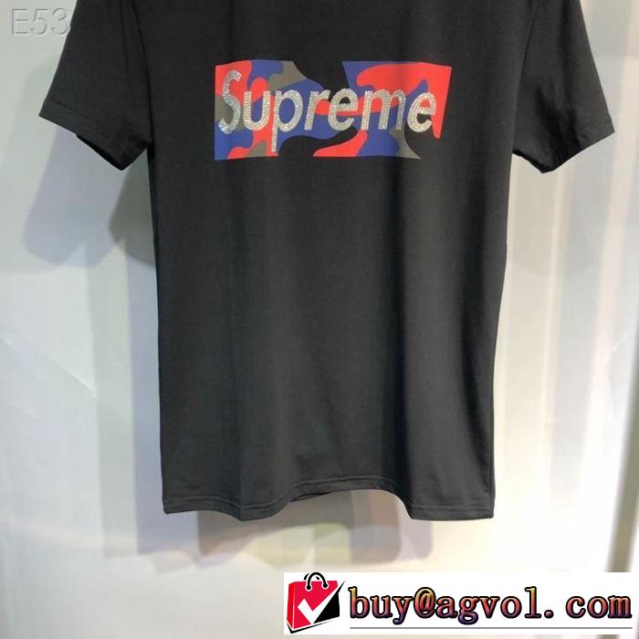 素敵カジュアルの春夏コレクション 2019春夏は人気定番SUPREME  Tシャツ/半袖 2色可選 シュプリーム