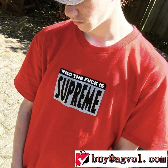 Supreme 19SS Who The Fuck Tee 知的な夏のスタイル Tシャツ/半袖 4色可選 今流行りの最新コレクション