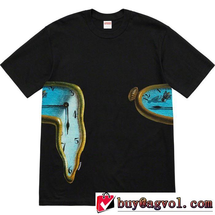 人気ストリートブランド新品 Supreme 19SS The Persistence Of Memory Tee Tシャツ/半袖 2色可選
