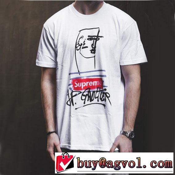 すっきりした印象に Tシャツ/半袖 2色可選 Supreme &times; Jean Paul Gaultier Tee 2019春夏は人気定番